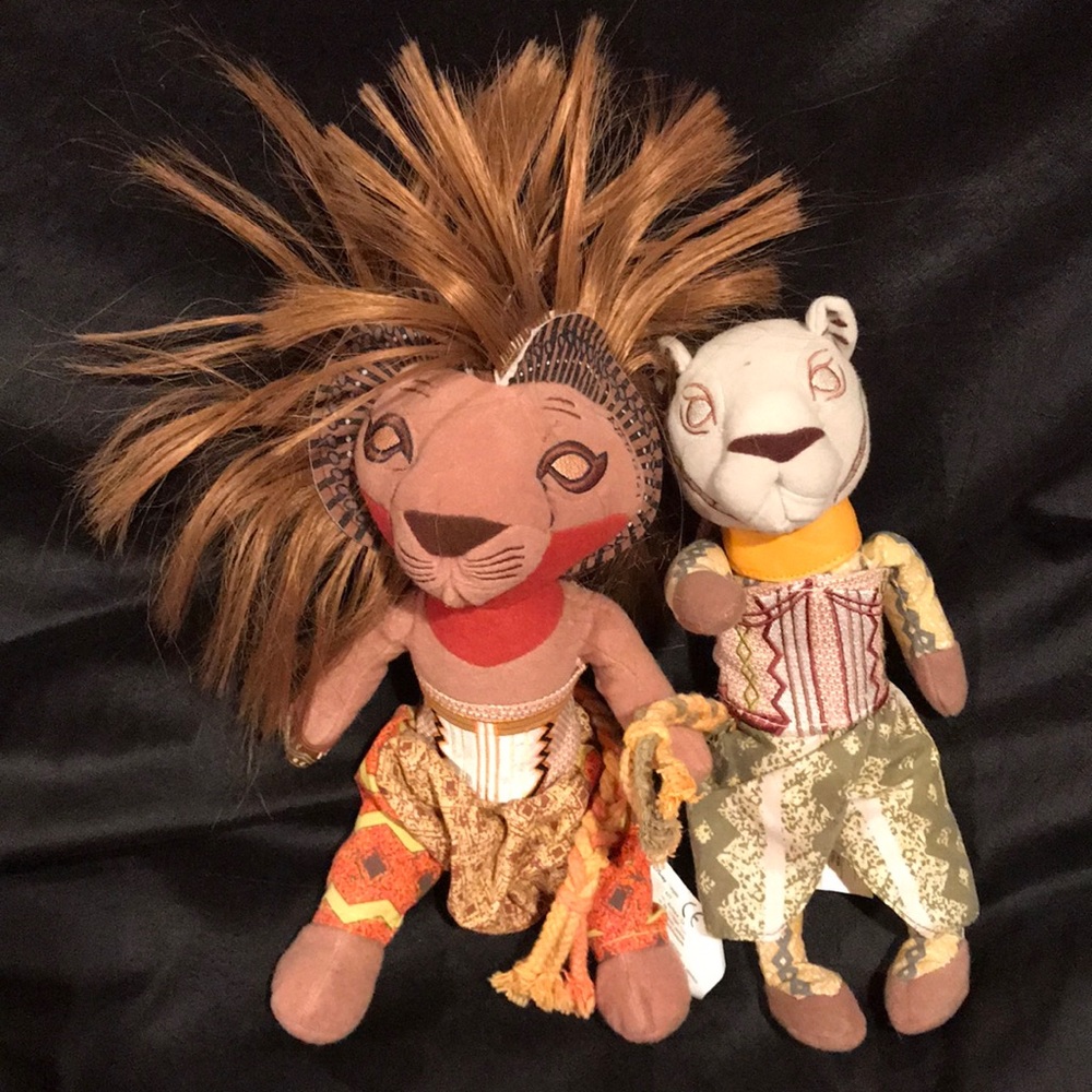 Disney on Broadway Lion King Simba & Nala Dolls